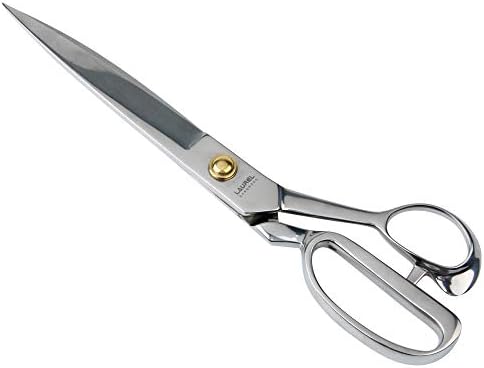 Laurel GangRong Heavy Duty 10.5" Shears for Cutting Fabric, Leather, and Raw Materials (10.5 Inch Silver)