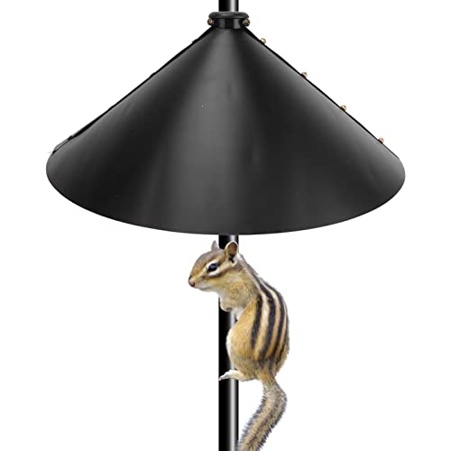 Pssopp 2Pcs Squirrel Flapper, Universal Squirrel Proof Baffle Bird Feed Guard and Bird Houses Unique Wrap Around Squirrel Baffle Rod Style (with High and Short Fixed Clips)