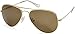 Aviator Sunglasses: Polarized, 58mm, Metal Frame, CR-39 Lens, Leather Case