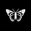 SHMAZ 14.7 Cm * 9.6 Cm Interessante Mooie Vlinder Schaduw Delicate Decal Mooie Auto Sticker Zwart/Zilver