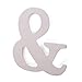 Homedeco DIY 3D Wooden Alphabet Letters Large Size Plaque Wall Numbers Children Education Wedding Nursery Home Decoration (height 12cm x width 8cm x thickness 1.2cm, Mr & Mrs(3 pack))