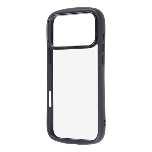 レイ・アウト ケース for iPhone 17 Pro Max用 耐衝撃 クリア 【カメラを守る レンズカードリング】傷に強い 2H 衝撃吸収 黄ばみ防止 [米軍 MIL規格準拠] ハイブリット タフ ケース Puffull/ブラック