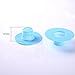 Blulu Plastic Kitchen Bath Sink Strainer Filter Net Drain Hair Catcher Stopper, Blue, 6 Pack