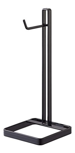 YAMAZAKI home Bautes Square Headphone Stand, Black - Thumbnail 4