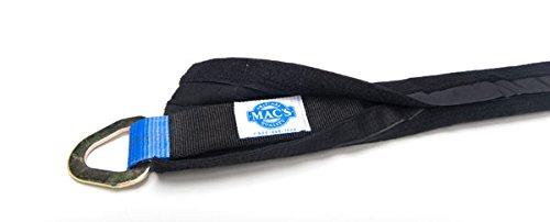 Mac's Tie-Downs 511658 Black Pro Pack with 8' x 2" Direct Hook Ratchet Straps, 40" Through-The-Wheel Straps and Fleece Sleeves