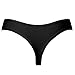 Seekay Women Underwear, 5 Pack Women's Thongs Breathable Cotton Panties(Black,XL)