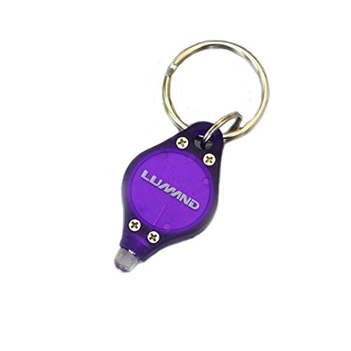 LUMAND 10 Pack Uv Mini LED Flashlight Keychain Torch Light Lamp Id Currency Passports Detector (10Pcs, Purple) - Thumbnail 5
