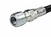 Schieffer 4800 PSI 1/8in. x 50ft. Thermoplastic Black Sewer Jetter Hose with 1/8in. MPT Solid and 1/4in. Solid Bushing End