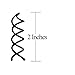 60Pcs Spiral Hair Pin Messen Bobby Hair Pins Spin Pins Non-Scratch Round Tips Twist Screw Hair Pin (Black/Silver/Gold/Rose Gold)