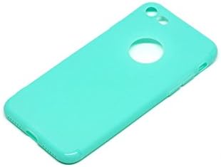 iPhone 8, 8 Plus, X Case, PANANAS Soft Matte Smooth Silicone Rubber Case, Slim fit, Flexible, Full Protective Cover Case (Mint Green, 8 Plus)