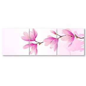 signwin-3 Piece Canvas Wall Art-Romantic Flower-Canvas Prints Home...