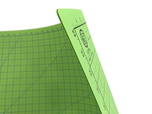 KC Global A1 (36"x24") Professional Grade Self-Healing Cutting Mat (Neon Green) - Odor-Free, Reversible, Eco-Friendly, Durable, Bright Color Premium Desk Mat for Crafters, Quilters, and Hobbyist