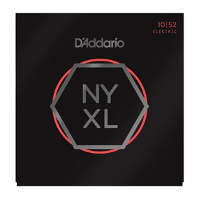 D'Addario NYXL Light Top Heavy Bottom Electric Guitar Strings (10-52) - Includes 6 Free Plectrums