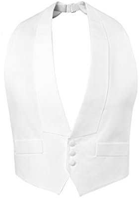 Pique Backless Vest & Self Tie Bow Tie