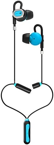 UEELR Bluetooth In-Ear Headphone Pendant Nackband Style Sport Wireless Earbuds Stereo Sweatproof Headset with Mic for Running Jogging (Black Blue)