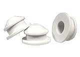 National Artcraft White PVC Plug fits 5/8 Inch Hole For Coin Banks or Salt Shakers (Pkg/100)