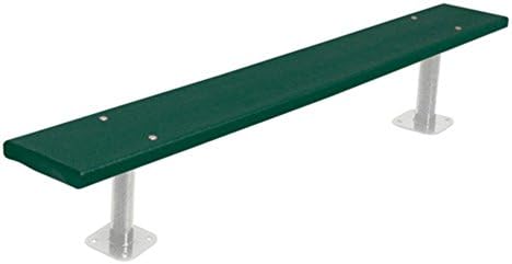 Ultra Play Heavy Duty Recycled Plastic Backless Bench - 6 ft.