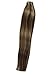 Tape in Hair Extensions Remy Human Hair Brown to Blonde Highlights 40grams/20pcs Seamless Skin Weft Blond Balayage Tape Hair Extensions, 18