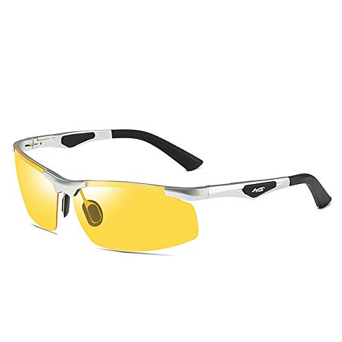 ZoSiP Sonnenbrille Männer Aluminium Magnesium Polarisierte Sonnenbrille Anti-Glare-Sonnenbrille Fährt Aufhellen…