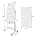 ShowMaven 48 x 24 Inch Mobile Whiteboard 360°Double-Sided Magnetic Dry Erase Board,74