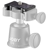 Joby QR 3K PRO Plate, Compact Replacement Plate for GorillaPod, Arca-Swiss Compatible for 3K Ball Head, Holds Premium Mirrorless Cameras, for Photographers, Videographers - Black
