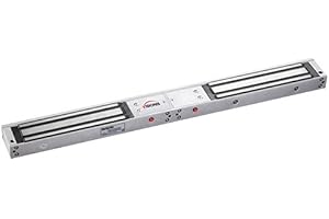 Visionis VIS-600D-LED Double Door 600lbs Indoor Electric Magnetic Lock with LED Sensor for Access Control