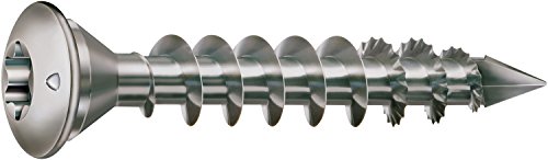 SPAX 35708000601001 Die Pfostenschraube, Zentrierkopf, T-STAR plus, CUT, Vollgewinde, Edelstahl rostfrei A1, 1.4016, (8…