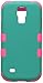 MYBAT TUFF Hybrid Phone Protector Cover for Samsung Galaxy S4 Mini - Retail-Packaging - Rubberized Teal Green/Electric Pink