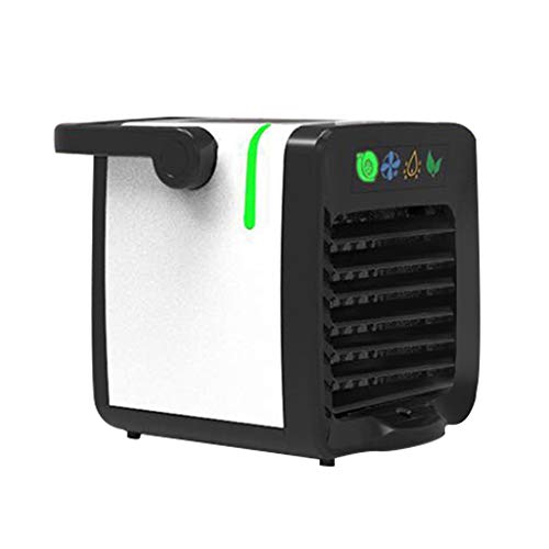 Nstcher Mini Air Conditioning Conditioner Cool Fan Portable Home Office Desk Cooler Multi-Functional The Functions of Cold Humidification Negative Ion Air Purification and Three in One