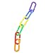 Bird Hooks Chain ,100pcs/lot Plastic C-clips Hooks Chain C-links Sugar Glider Rat Parrot Toy Bird Toys Stairs Pet Products for Parrots Parakeets(1.57 X 0.47inch)