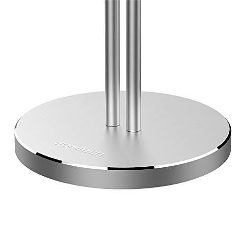 Jokitech Dual Aluminum TV Headphone Stand Wireless Organizer,Suitable for Beats,Sennheiser,Sony,Audio-Technica,Bose,Shure,AKG, Kids' Headphones,Logitech,JBL,Razer Gaming Headphones and More (Silver)