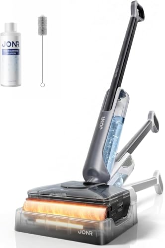 JONR H2 Pro Cordless Wet Dry Vacuum Cleaner with Warm Water Self-Cleaning, Innovative Odor Protection Design, 20,000Pa Hurricane Suction, 180°Lie-Flat with Zero Power & Capacity Loss (XL)