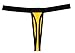 JAXU Men's Breath Hole Mini Pouch Thong Underwear XL Yellow