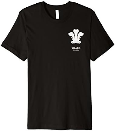 Mens Wales Rugby Jersey Tshirt Medium Black