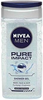 Nivea Pure Impact Shower Gel for Men, 250ml