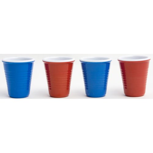 Solo Shot Novelty Melamine Mini Party Plastic Cups Shot Glasses2 Red2