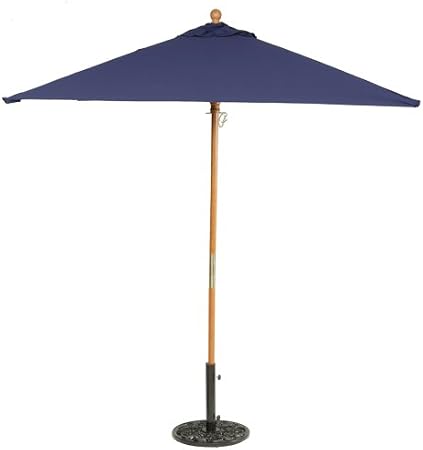 Amazon Com Oxford Garden Sunbrella 6 Foot Square Market Umbrella Navy Blue Patio Umbrellas Garden Outdoor