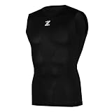D.Zefron Compression Men's Shirts Base Layer Short Sleeveless Shirts