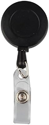Retractable reel with Belt Clip for ID Badge Reel (Black1)