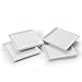 BIA Cordon Bleu White Porcelain 4.5 inch Square Crudite Plates - Set of 4