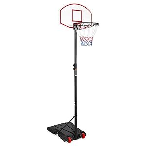 Best Choice Products Kids Height-Adjustable Basketball Hoop, Portable Backboard System w/ 2 Wheels, Fillable Base…