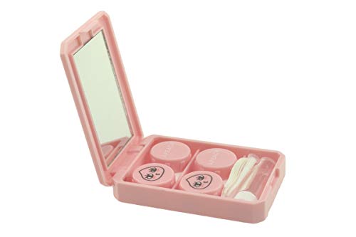 BONAMART Â® Cute Travel Contact Lens Case Kit Holder Mirror Box