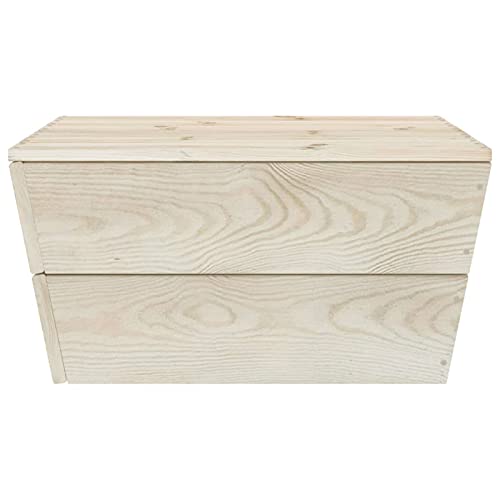 Tidyard 9-tlg.Garten-Lounge-Set Gartenlounge-Set Garten-Sofagarnitur aus Paletten mit Kissen,Gartenmobel-Set Terrassen-Sofagarnitur Sitzgruppe Gartenset Mobel Loungemobel Gartengarnitur – Bild 8