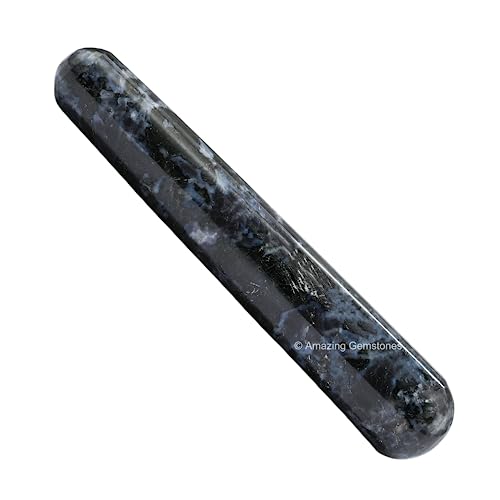 Indigo Gabbro Crystal Wand Massage Stick - Pelvic
