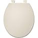 BEMIS 800EC 346 Plastic Toilet Seat with Easy Clean & Change Hinges, ROUND, Biscuit/Linen