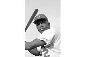 Historic Photos Jackie Robinson of The Brooklyn Dodgers, Posed and Ready to swing1954. 8x10 Photograph - Ready to Frame