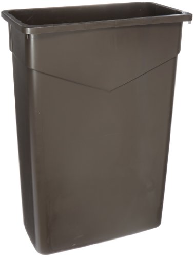 Carlisle 34202369 TrimLine Rectangle Waste Container Trash Can Only, 23 Gallon, Dark Brown (Pack of  - //medicalbooks.filipinodoctors.org