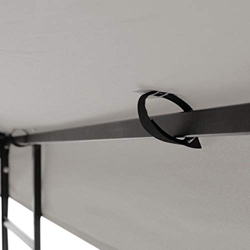 AyaMastro Gray 120.13" 2Tier Patio Gazebo Canopy Tent Replacement with Ebook