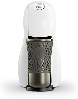 De'Longhi Nescafé Dolce Gusto Piccolo XS EDG110.WB, Cafetera Cápsulas, Incluye 3 Paquetes de Cápsulas, Diseño Super-Compacto, Cafetera Manual para Café y Otras Bebidas, 1500W, Blanco
