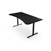 Arozzi Arena Ultrawide Curved Computer Gaming/Office Desk, 32″ D x 63″ W x 29″ H, Pure Black
